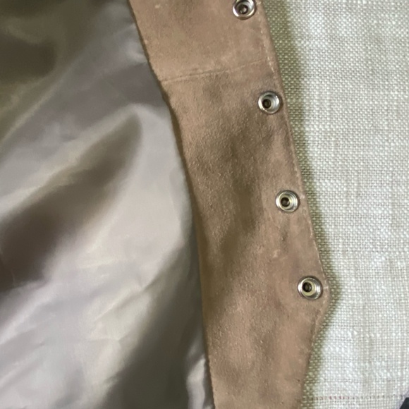 Cosa Nova Vintage Brown Tan Suede Leather Western Rodeo Snap Vest- Sz-XL - Picture 12 of 16